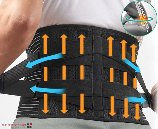 Adjustable Lower Back Brace Lumbar Support Waist Belt for Men Women Pain Relief